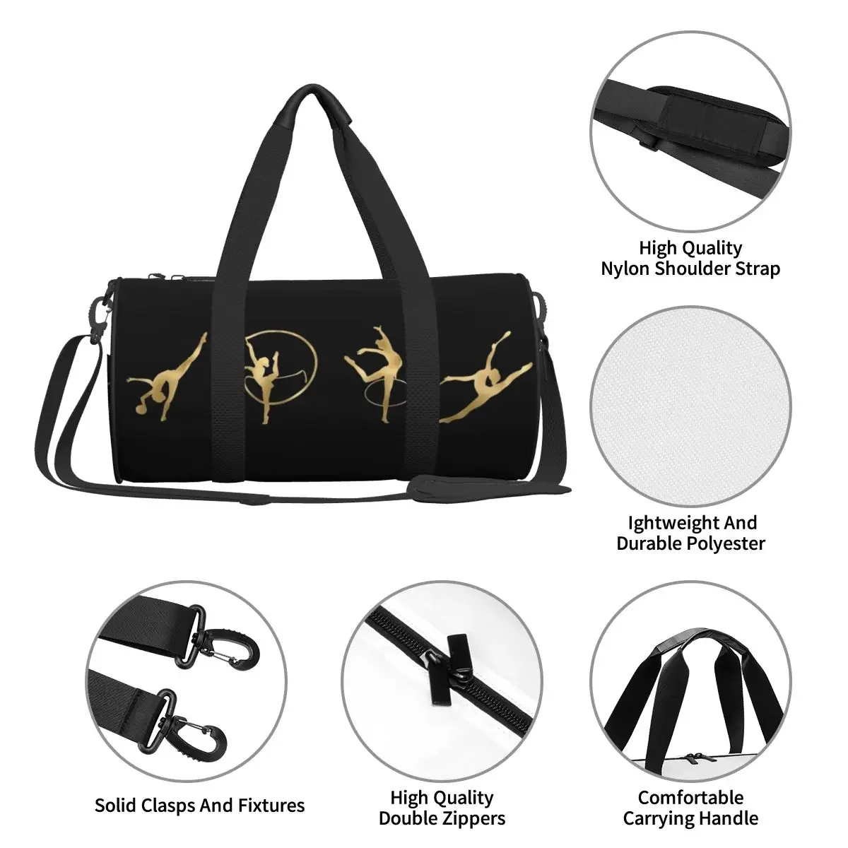 Ritmische Gymnastiek Sporttas Dace Meisje Bagage Sporttassen Mannen Vrouwen Custom Gym Accessoires Nieuwigheid Fitness Tas Draagbare Handtassen