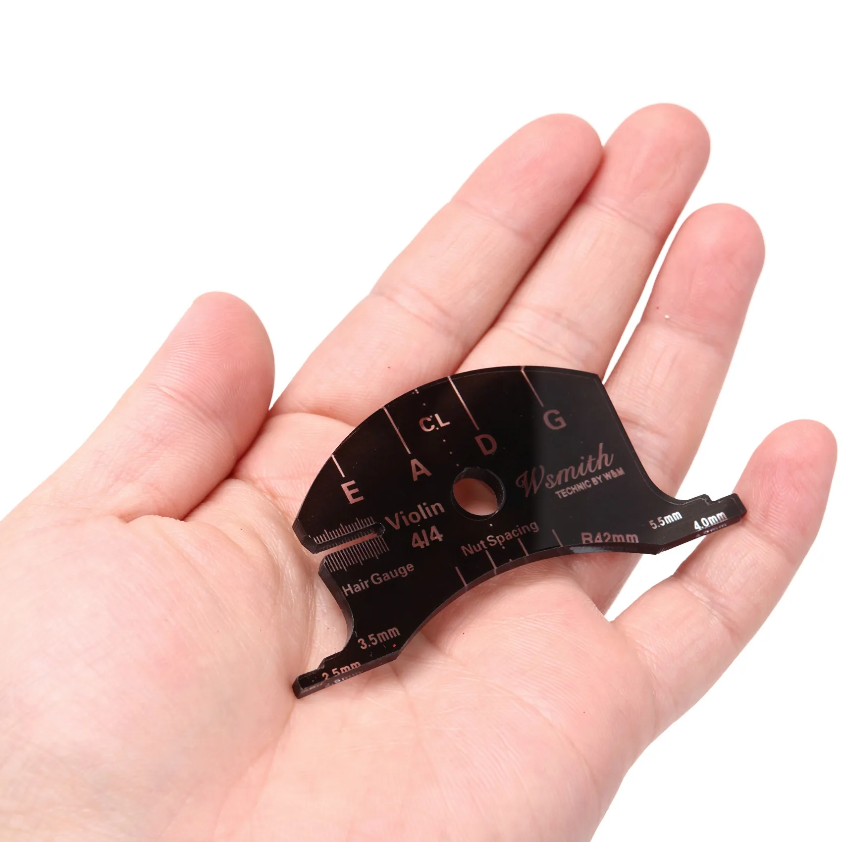 ABAZJ 4/4 Sollevatore di corde per violino Cambia strumenti per ponti per violino Modello di ponti per violino Accessori per violino durevoli, Scuro