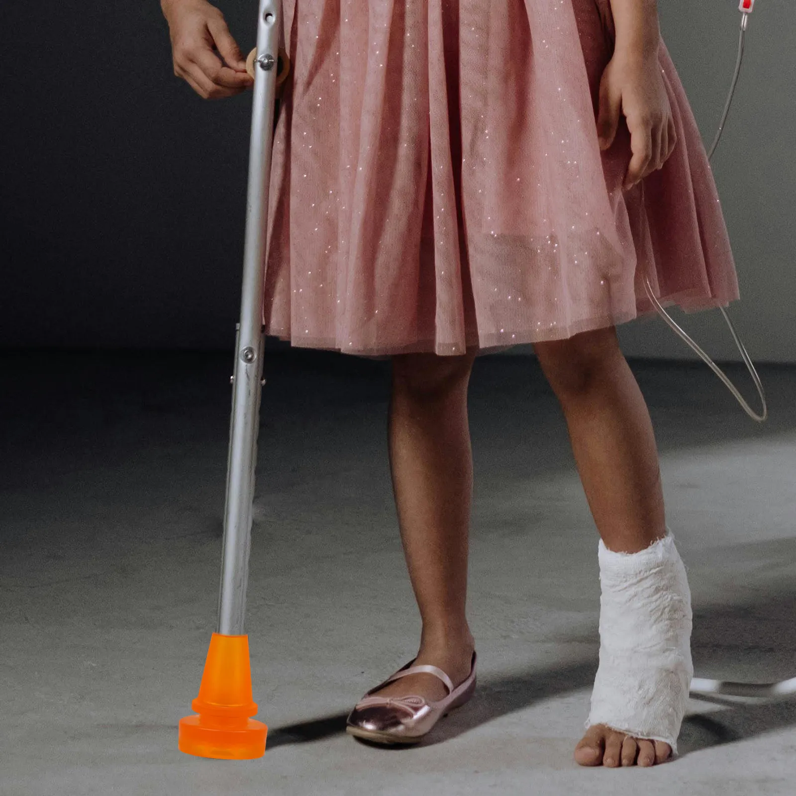 Anti-Skid Cane Tips Replacement Walking Stick Accessories Trekking Pole Tips Crutch Feet Covers Non-Slip Safety Stability Pad