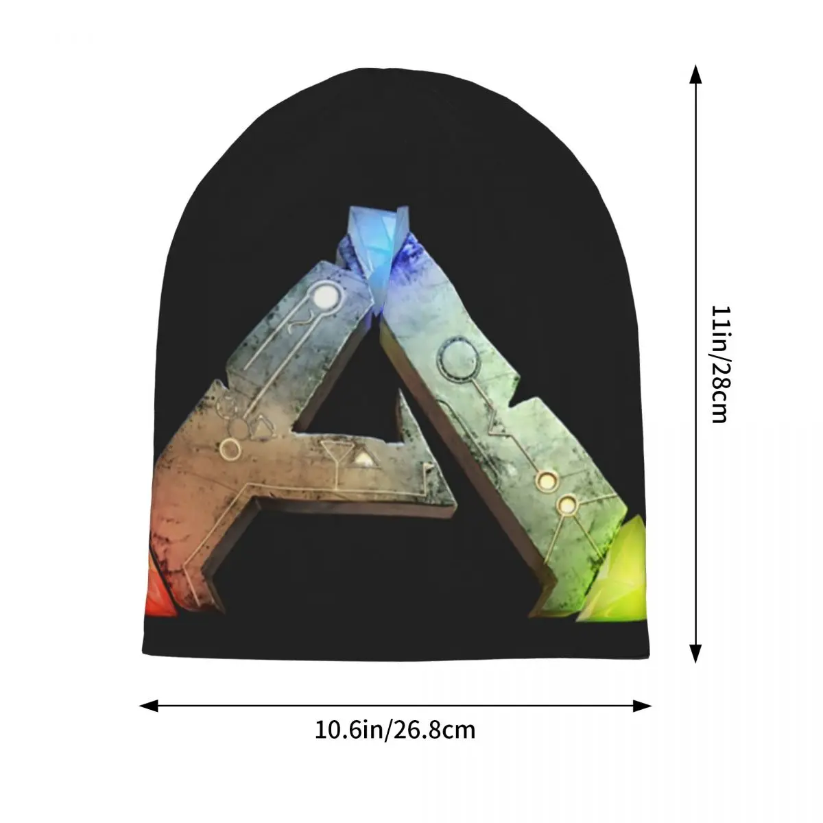 ARK بقاء تطورت شعار Skullies قبعة حريمي دافئة الخريف الشتاء في الهواء الطلق قبعة محبوك بونيه قبعات للرجال النساء الكبار