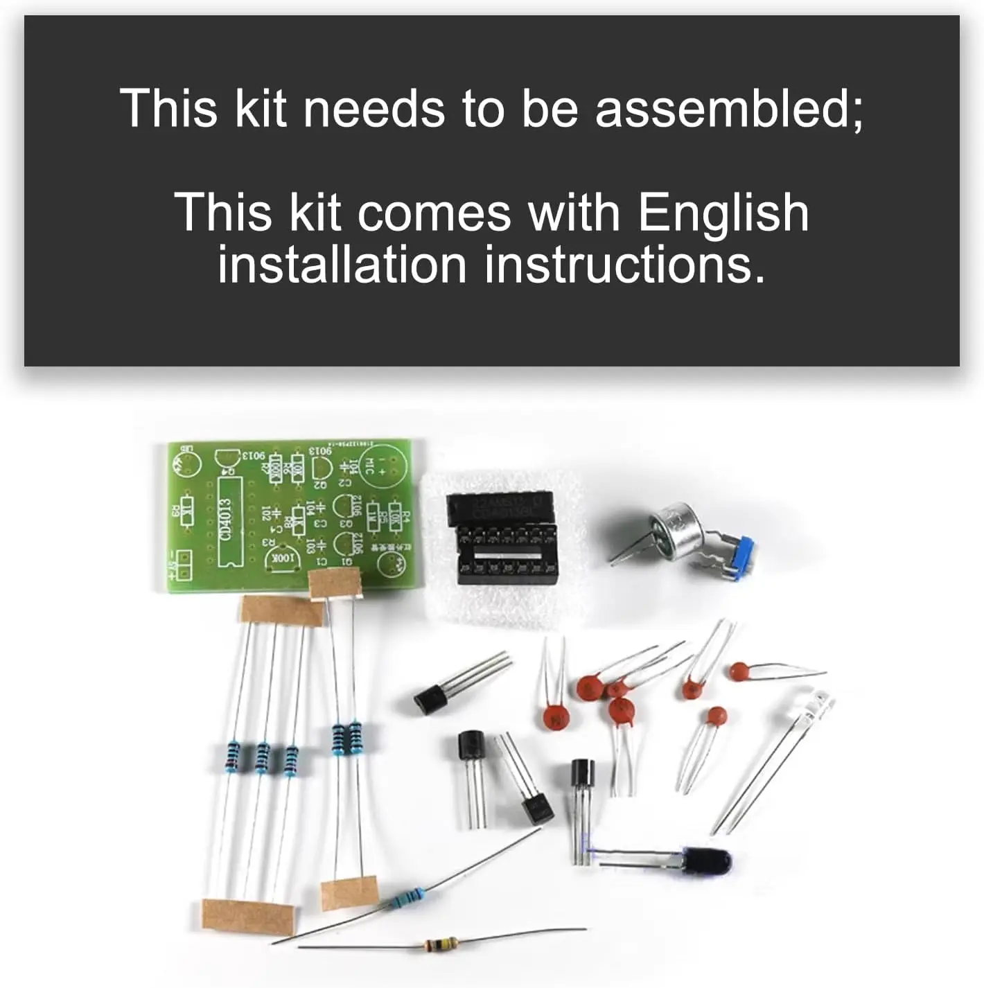 Kit de bricolage Module bougies électroniques analogiques + contrôle de soufflage Simulation bougie Suite Trousse minuterie Componentes Eletronico