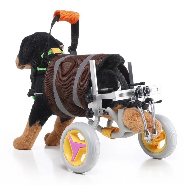 Kingtale Pet 2 Rounds Adjustable Pet Cart for The Back Legs of Aging Dog Wheel Chair