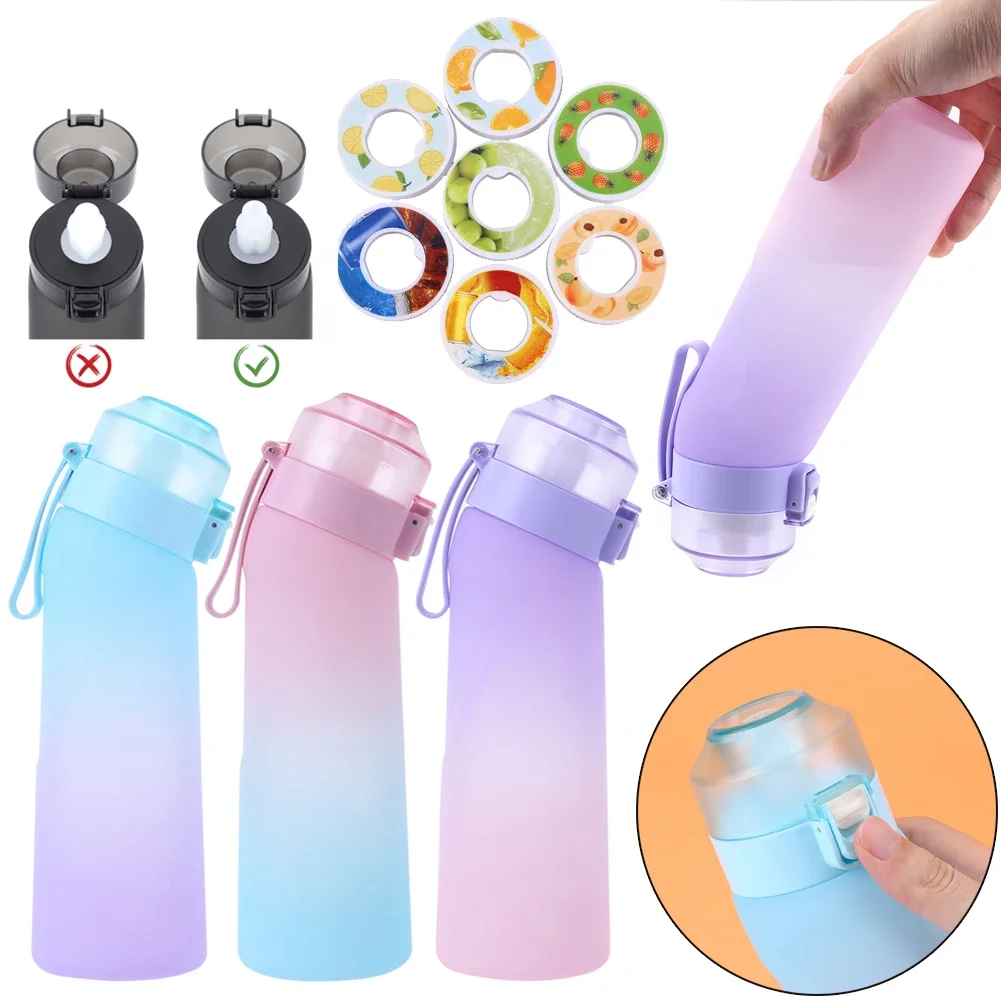 650ML Sports Drink Bottle BPA Free Flavored Gym Fitness Bottle Outdoor Sport Water Bottle Drink Bottle for Outdoor School Office