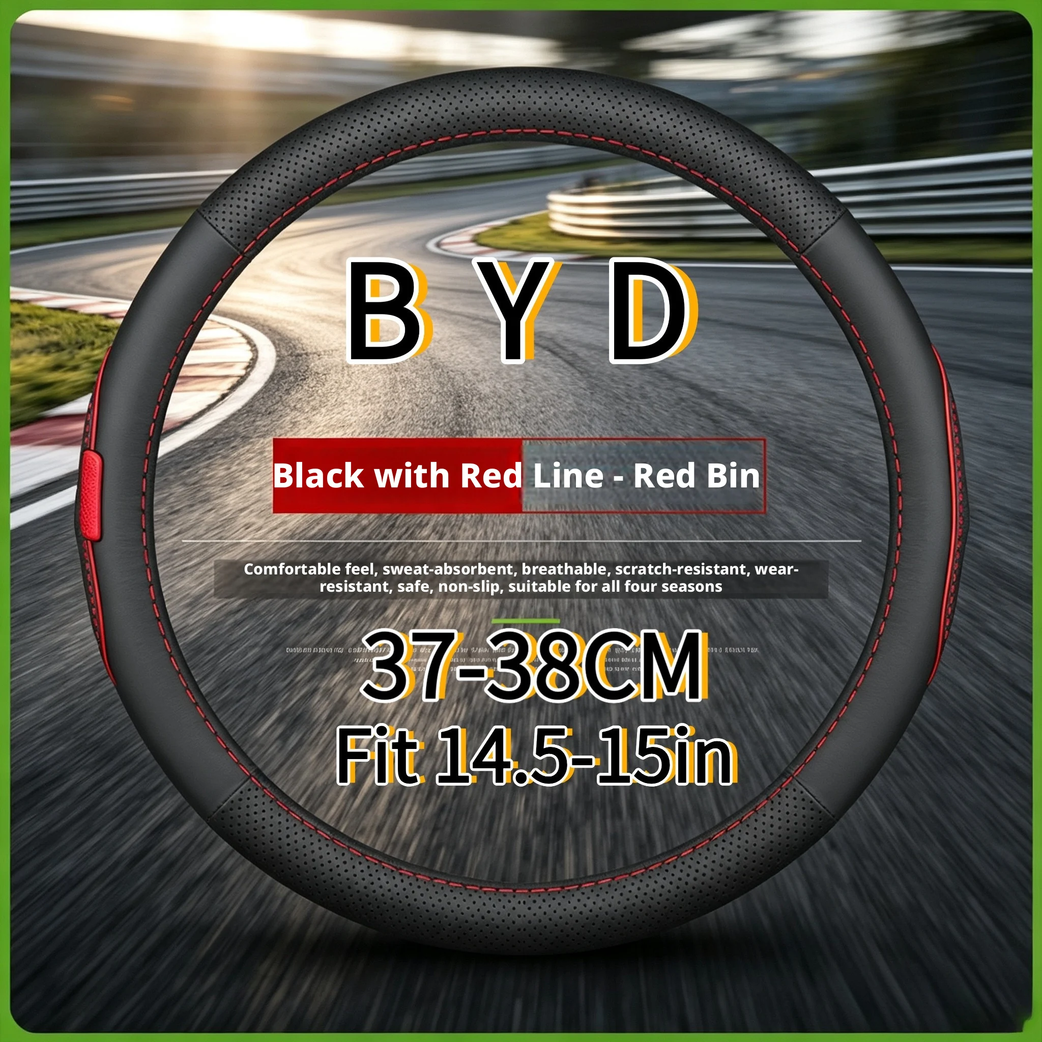 Lederlenkradbezug passend für BYD Seal, Seal 6, Seal 7, Atto 3, Song L, Tang, Han EV, Excellence, Sport G, DM-i