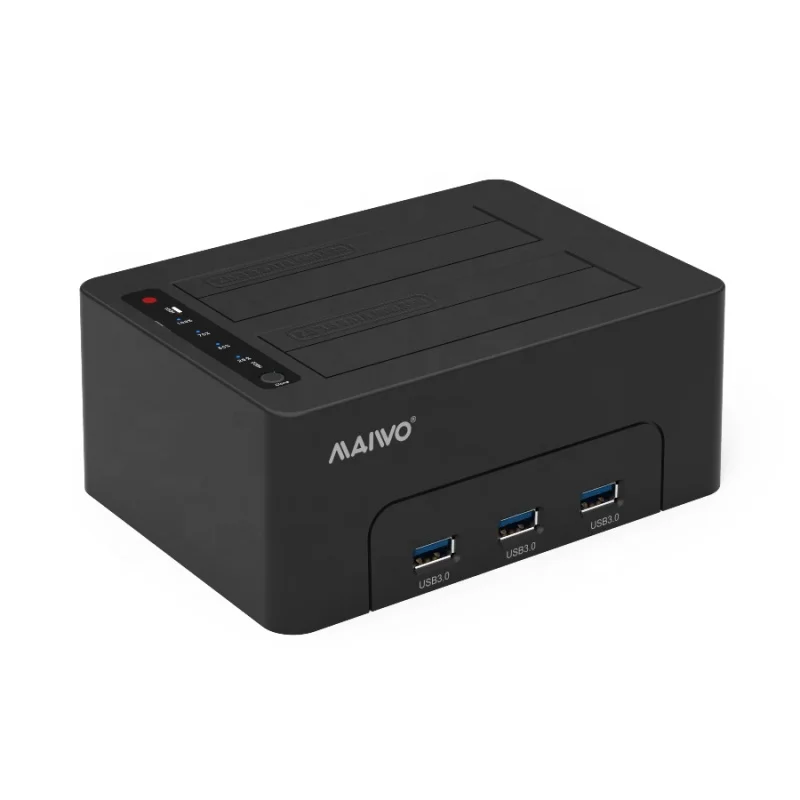 2Bay Tool-Free SATA HDD Docking Station External USB3.0 5Gbps 2.5\