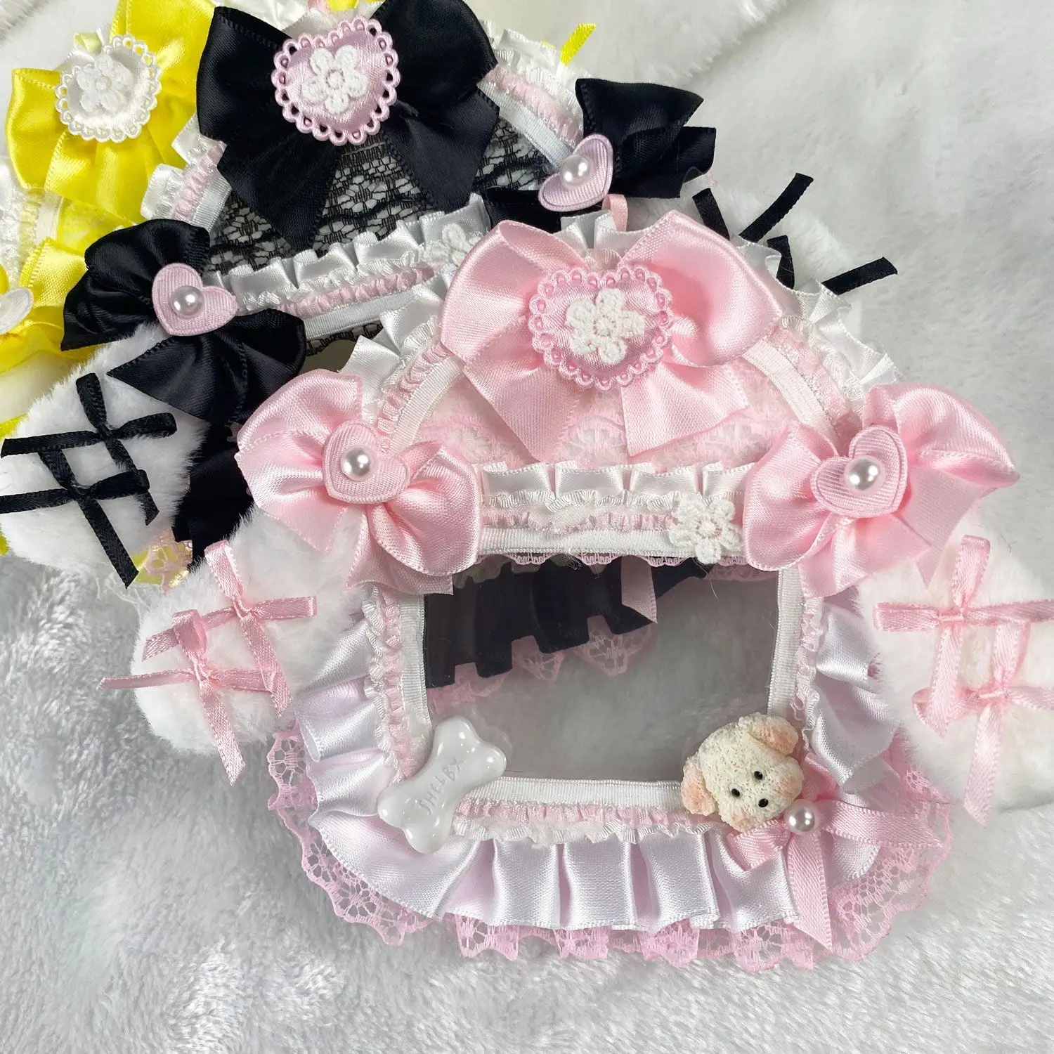 

Подвеска для сумки, аксессуары для ита-бэгов, держатель для карт с фотографиями айдолов, защитный чехол для карт, украшение для ита-бэгов, держатель для карт, кружевной декор, аксессуары в стиле Y2K, милые аксессуары в стиле кэжуал.