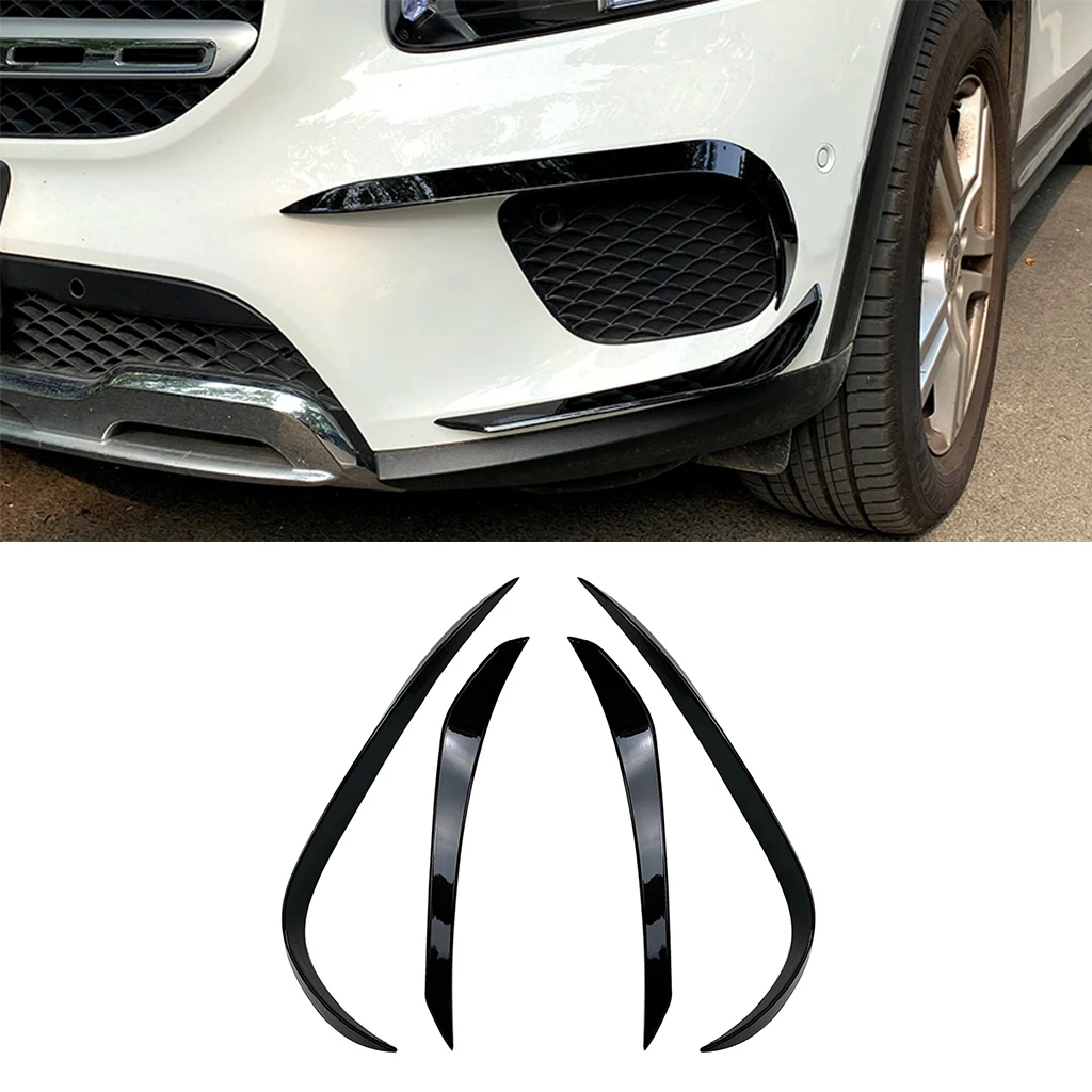 

For Mercedes Benz GLB-Class X247 GLB180 GLB200 2020-2021 Front Bumper Spoiler Splitter Air Vent Fog Lamp Grille Trim