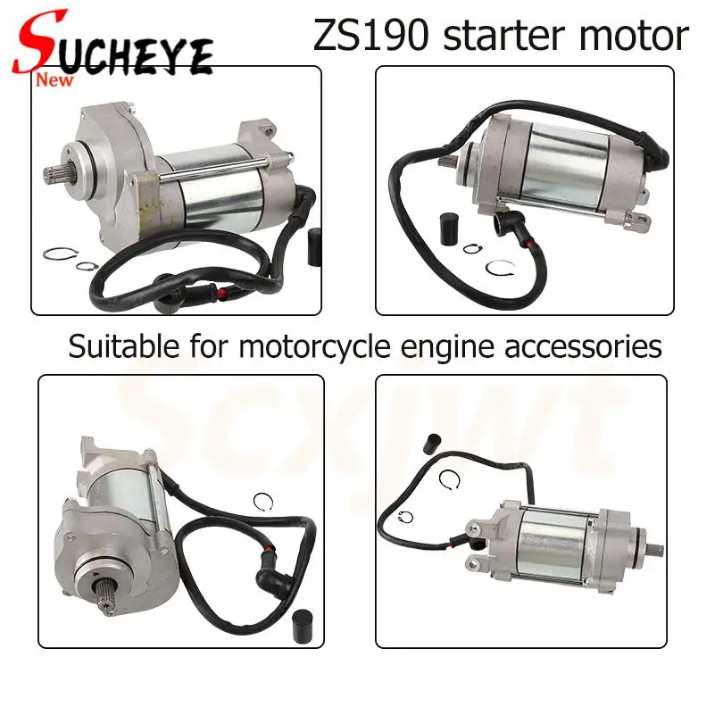 ZS190 starter motor is the preferred choice for repairing and replacing sturdy parts of motorcycle engines