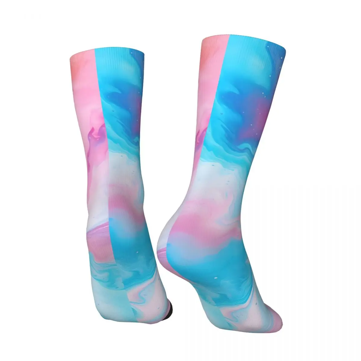 Retro Vibrant Tie-Dye Art-Unique Psychedelic Pattern Men's compression Socks Unisex Harajuku Seamless Printed Novelty Crew Sock