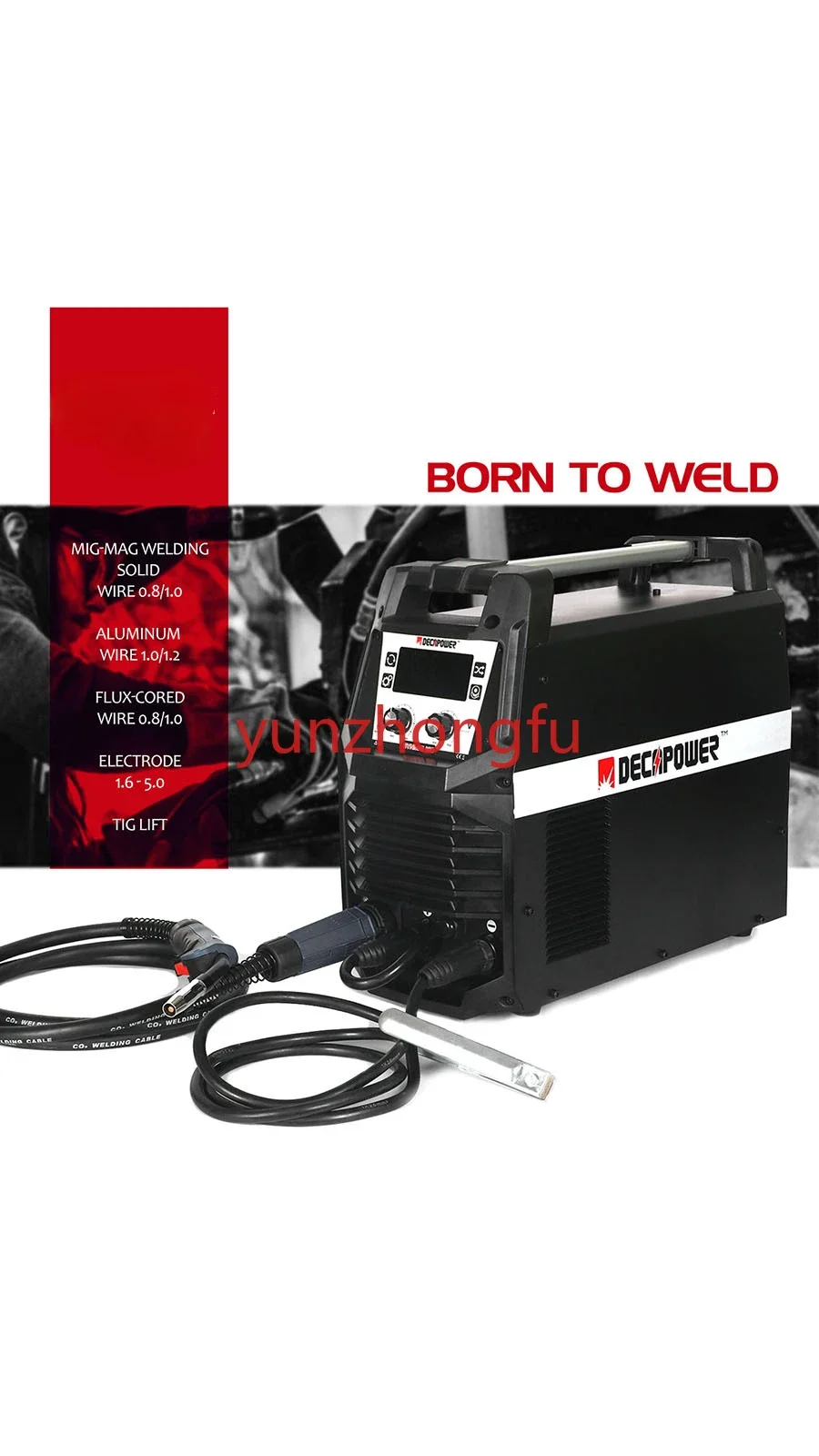 For 180 Amps MMA TIG MAG MIG Welders 4 IN 1  IGBT Inverter Gas and No   Welding Machine