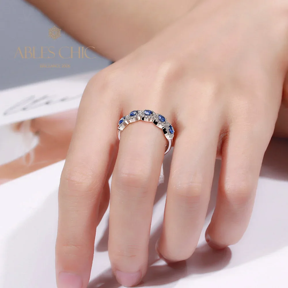 Ables Chic Solid 925 Silver Micro Paved Blossoms Ring Lab Grown Diamond Nature Temperament Wide Gemstone Rings S2R1S2R0971