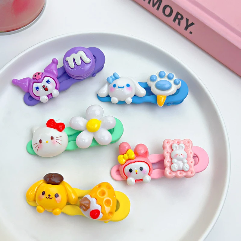 Sweet Cute Hairpins For Women Girls Lovely Fashion Hair Clips Cartoon Kawaii Hair Accessories Versatile Side Clips Gifts