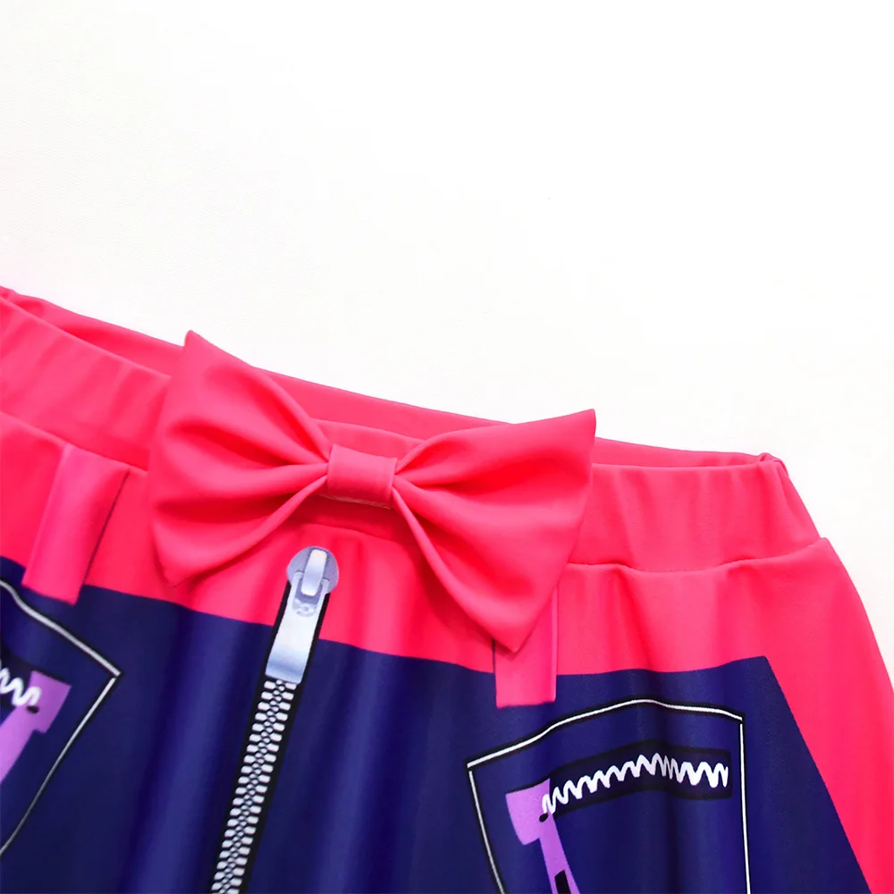 Demon Hunter of KPop Rumi Cosplay Yellow Children's Swimsuit Swimming Cap Outfits Kids Girls Halloween Swimwear Party Beach Suit