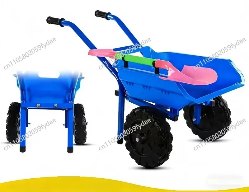 Bulldozer ATV Plastic Thickened Wheeled Tool Cart Unicycle