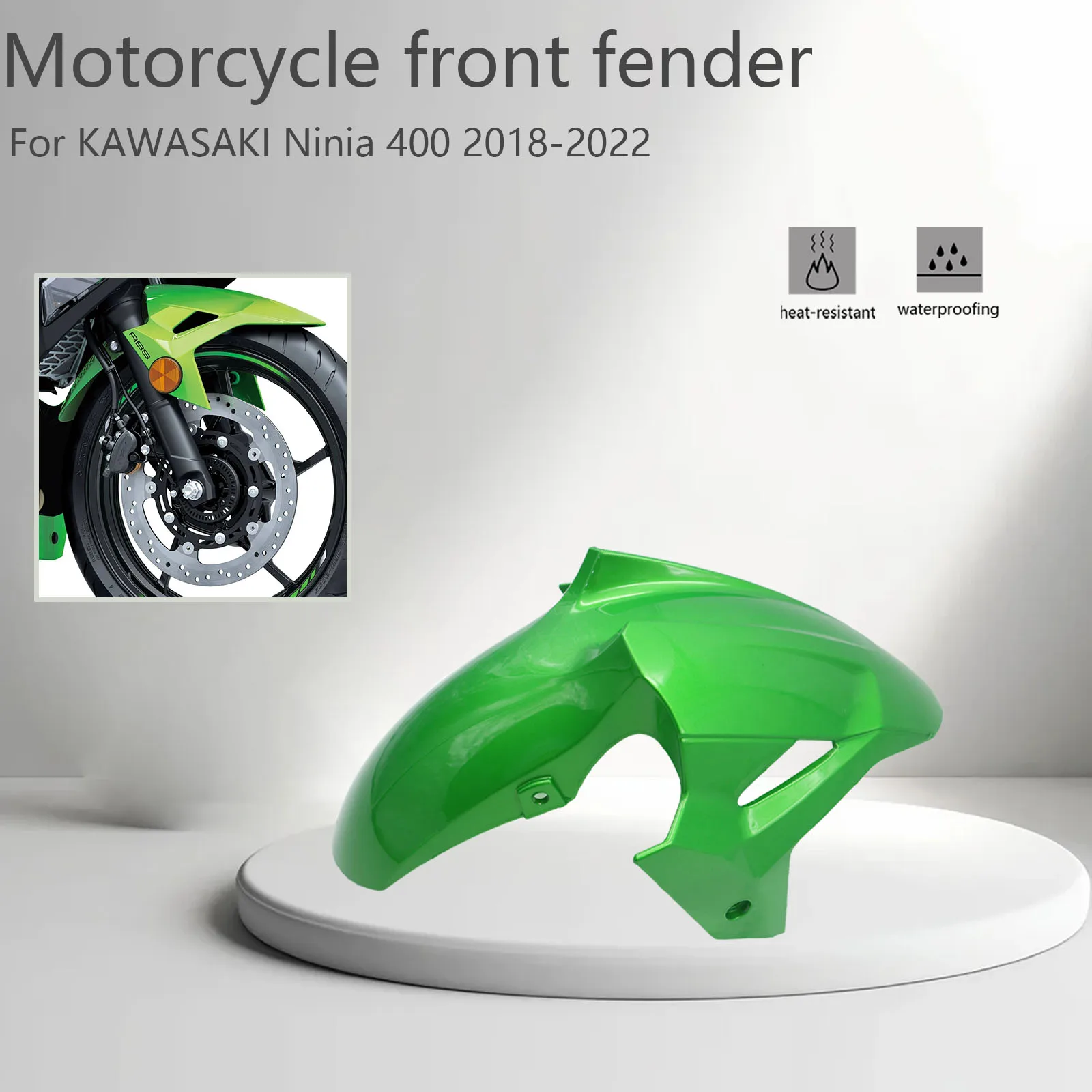 

For Kawasaki Ninja 400 Z400 2018-2023 New Z400 Motorcycle Accessories Front Fender Mudguard Tire Splash Mud Guard Shell