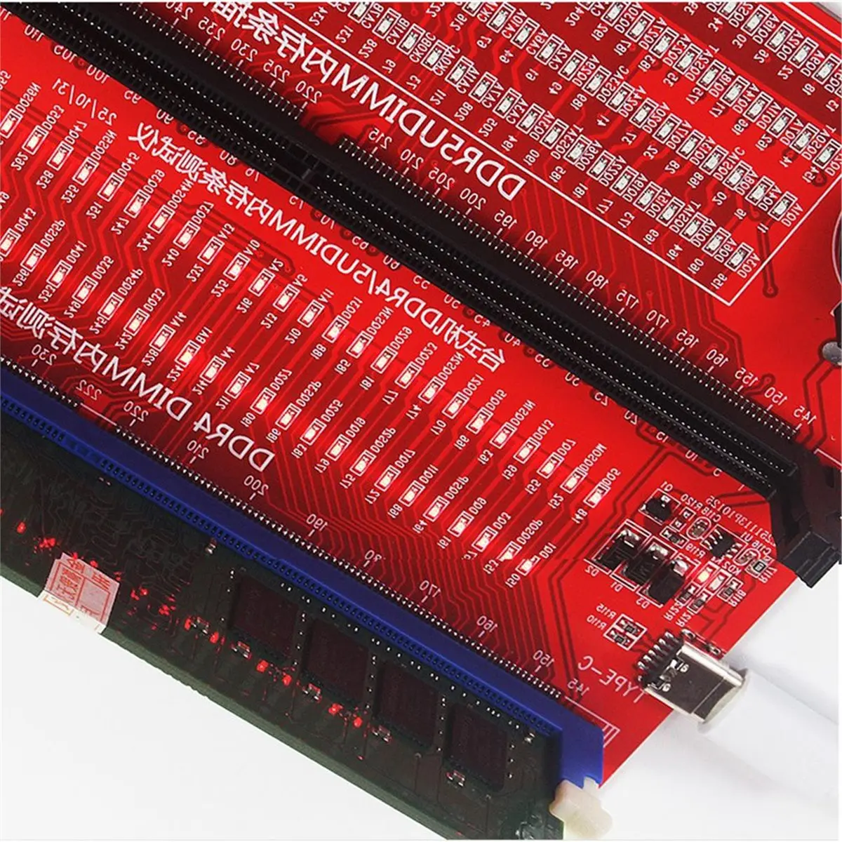 -TT04 Desktop Computer DDR4/DDR5 Memory Module Test Tool Diagnostic Card Memory Slot Diagnostic Tool