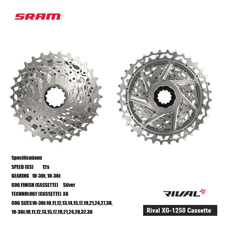 SRAM Rival eTap AXS Groupset HRD Shift-Brake System Rear Derailleur Front Derailleur Rival Crankset Rival XG-1250 Cassette