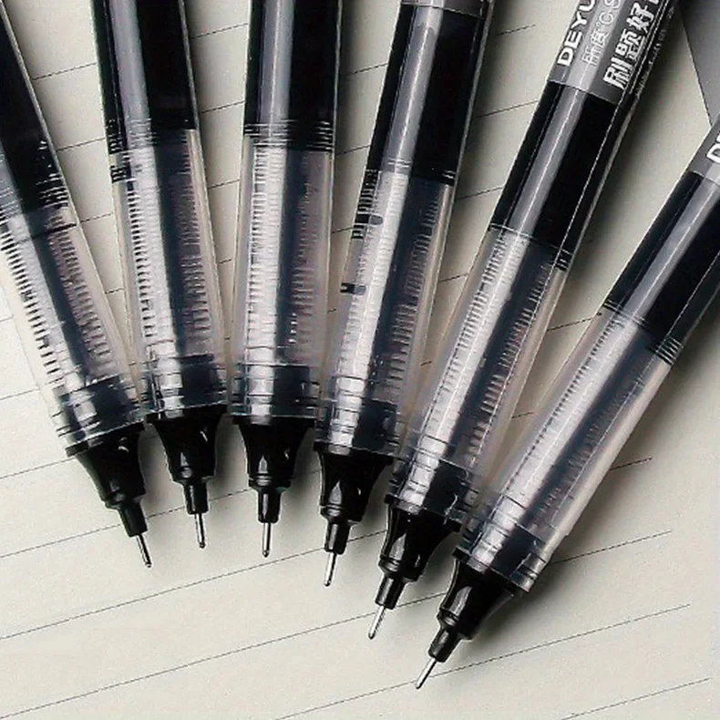 10 Stück/Set Nadelförmige Gerade Flüssig-Gelstifte mit Hoher Kapazität für Glattes Schreiben Kawaii Schreibwaren für Schule Büro Studenten – Detail 2