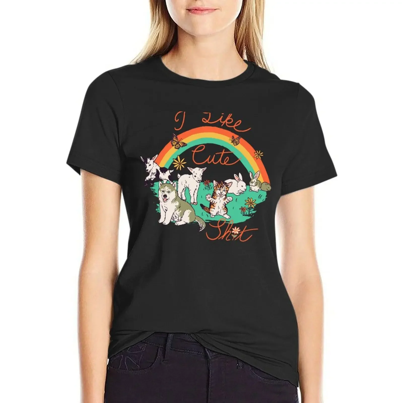 

Cuteness T-Shirt funnys tees summer top workout shirts for Women