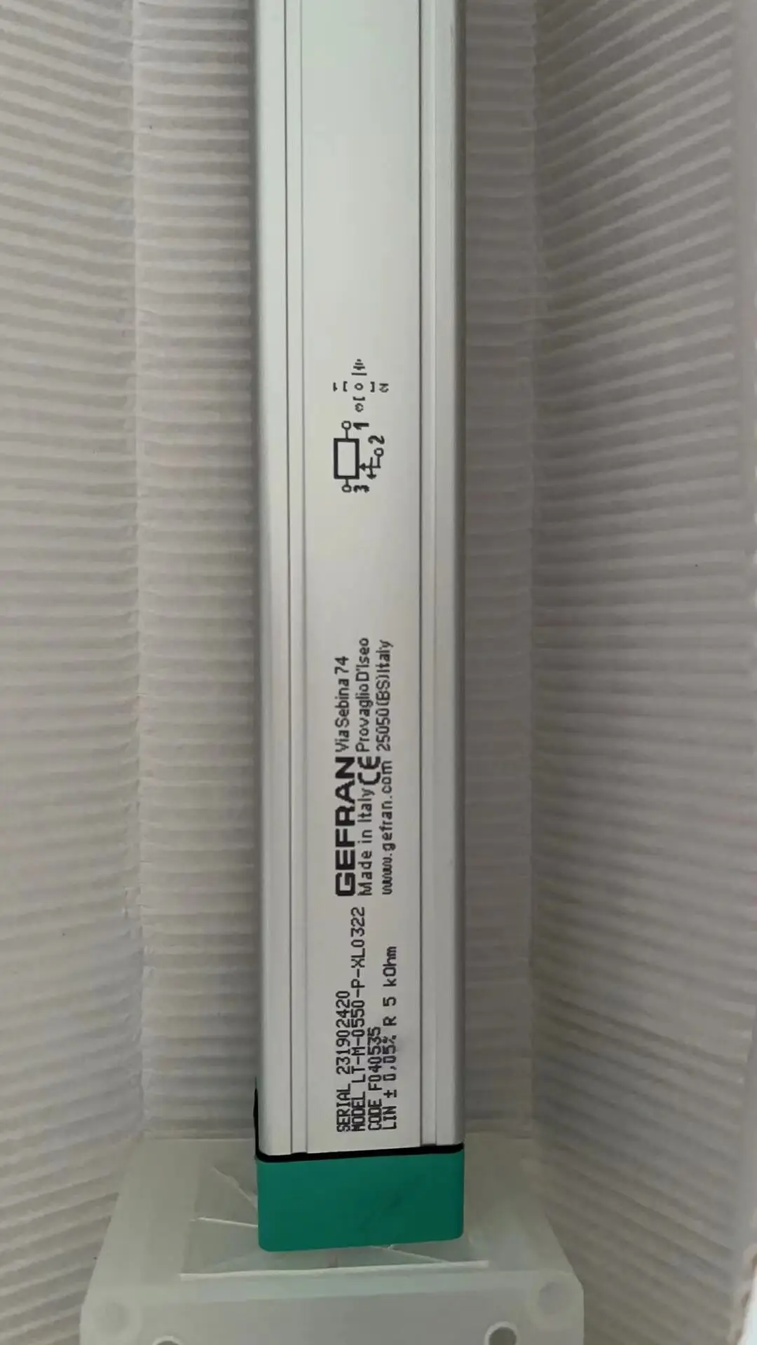 Imagem -05 - Gefran-original Itália Sensor Pull Rod Régua Eletrônica Transdutor de Posição Sensor de Deslocamento Linear