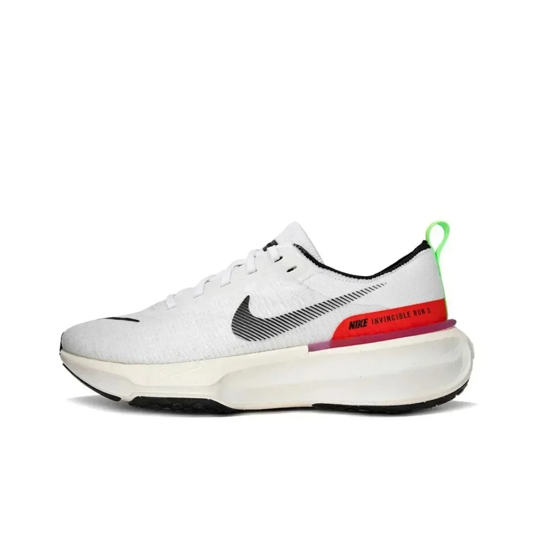 Nike ZoomX Invincible Run Flyknit 3 'White Bright Crimson' DR2615-101 Anti-slip for Men/Women Low Top Running Shoes