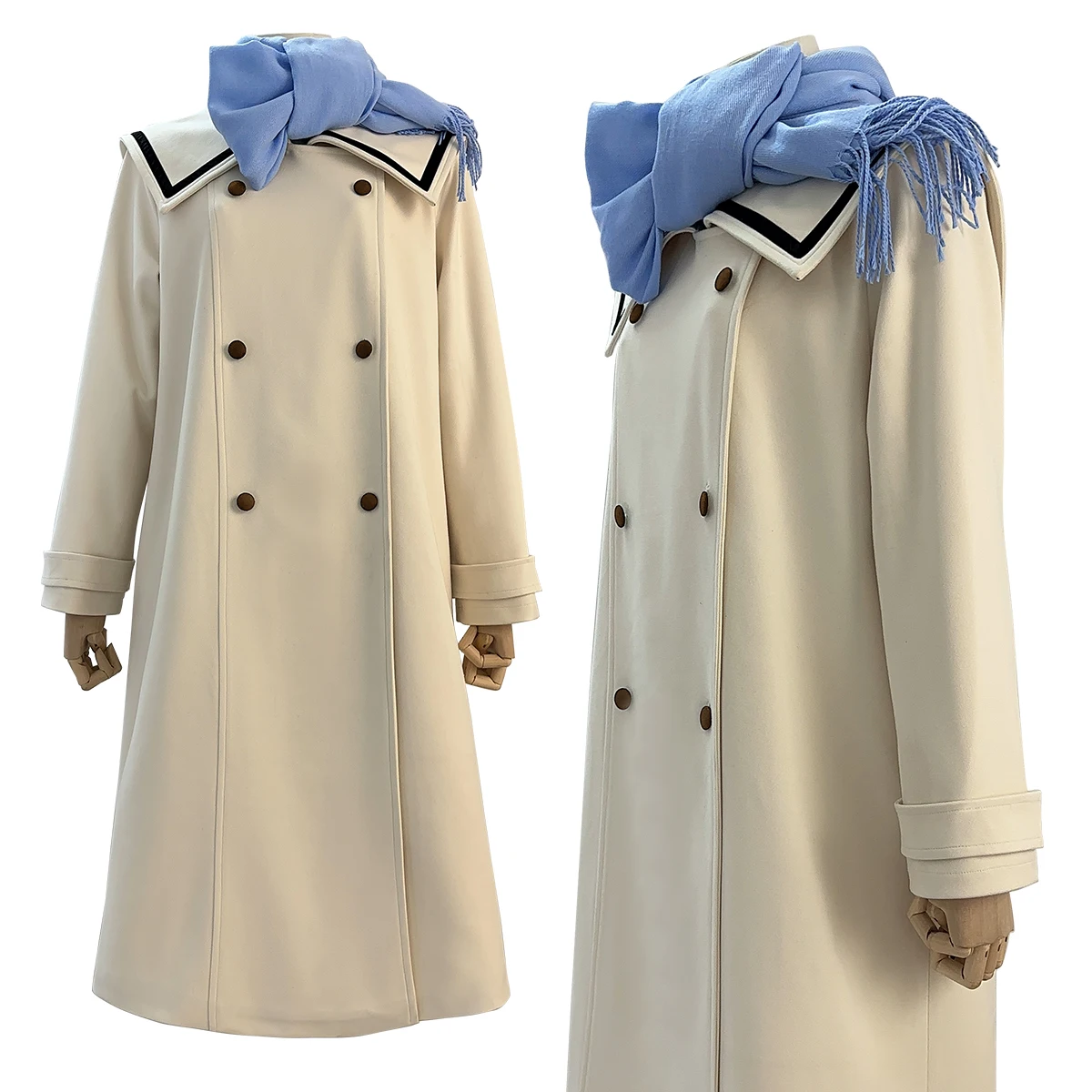 LOUN Anime Cosplay Costume pour salle de bain, manteau d'hiver, robe, perruque, queue de cheval 03/Wear, Frieren Beyond 150.'s End, Noël, Nouvel An