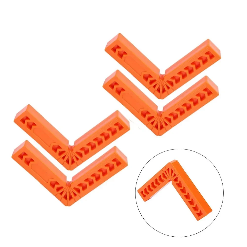 4PCS 3inch Right Angle Ruler Holder Plastic 90° Auxiliary Positioner Tool L-shaped Spacer Fixed Angle Gripper