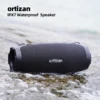 Ortizan 80W 휴대용 무선 스피커 IPX7 방수 강력한 사운드 및 깊은 저음 무선 스테레오 페어링 1