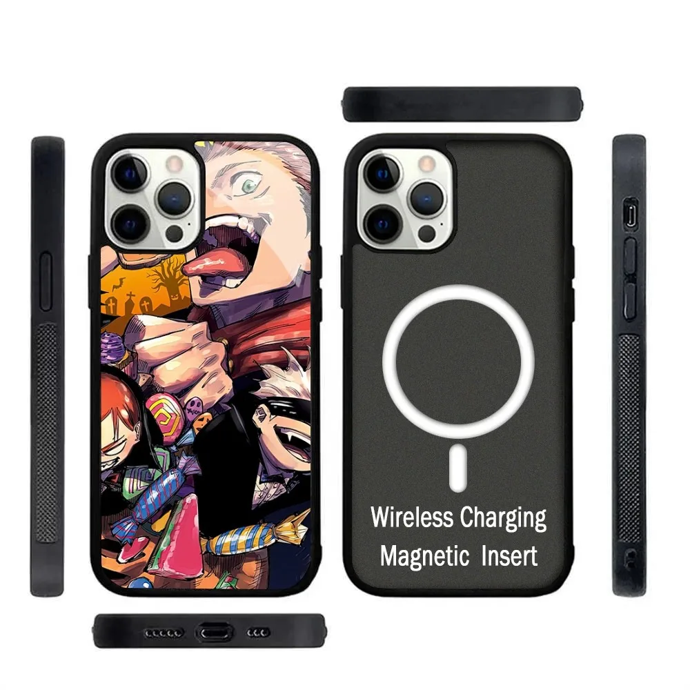 

Gojo Satoru Jujutsu Kaisen Anime Phone Case Strong Magnetic For IPhone 15 14 13 Pro Max 11 12 Mini For Magsafe Wireless Charging