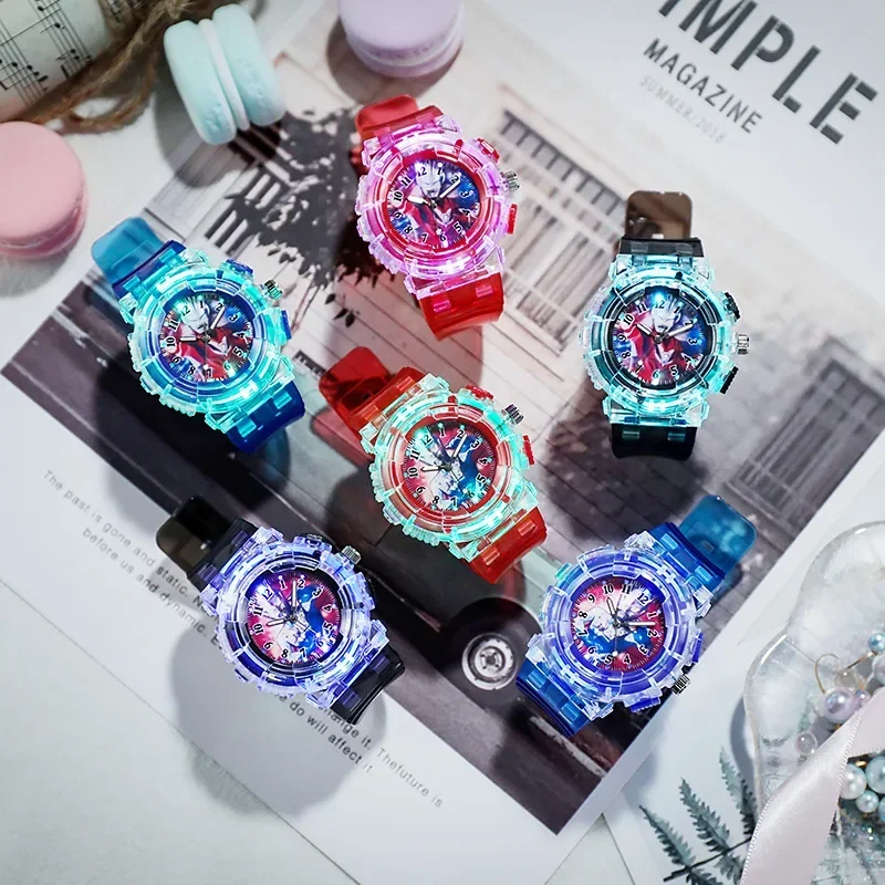 Cute Cartoon Kids Watch Fashion Luminous Children Quartz Clock Silicone Wristwatch Gift for Boys Girls Student reloj para niños
