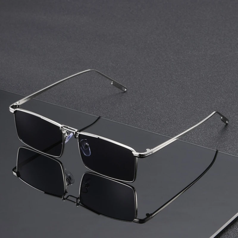 Minimalist New Metal Punk Box Sunglasses Trendy Fashion Sunglasses Men's and Women's Personalized Street Versatile Sunglasses