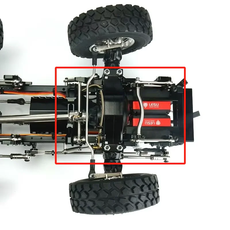 

LESU 1/14 Tamiya truck model modified parts steering axle shock absorber airbag suspension X-8022-A