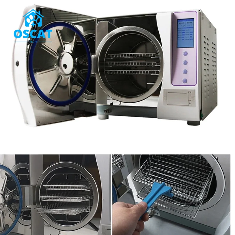 Veterinary Table Top Autoclave Class B Portable D/ental Pet Veterinary Autoclave Steam Sterilizer for Veterinary Hospital