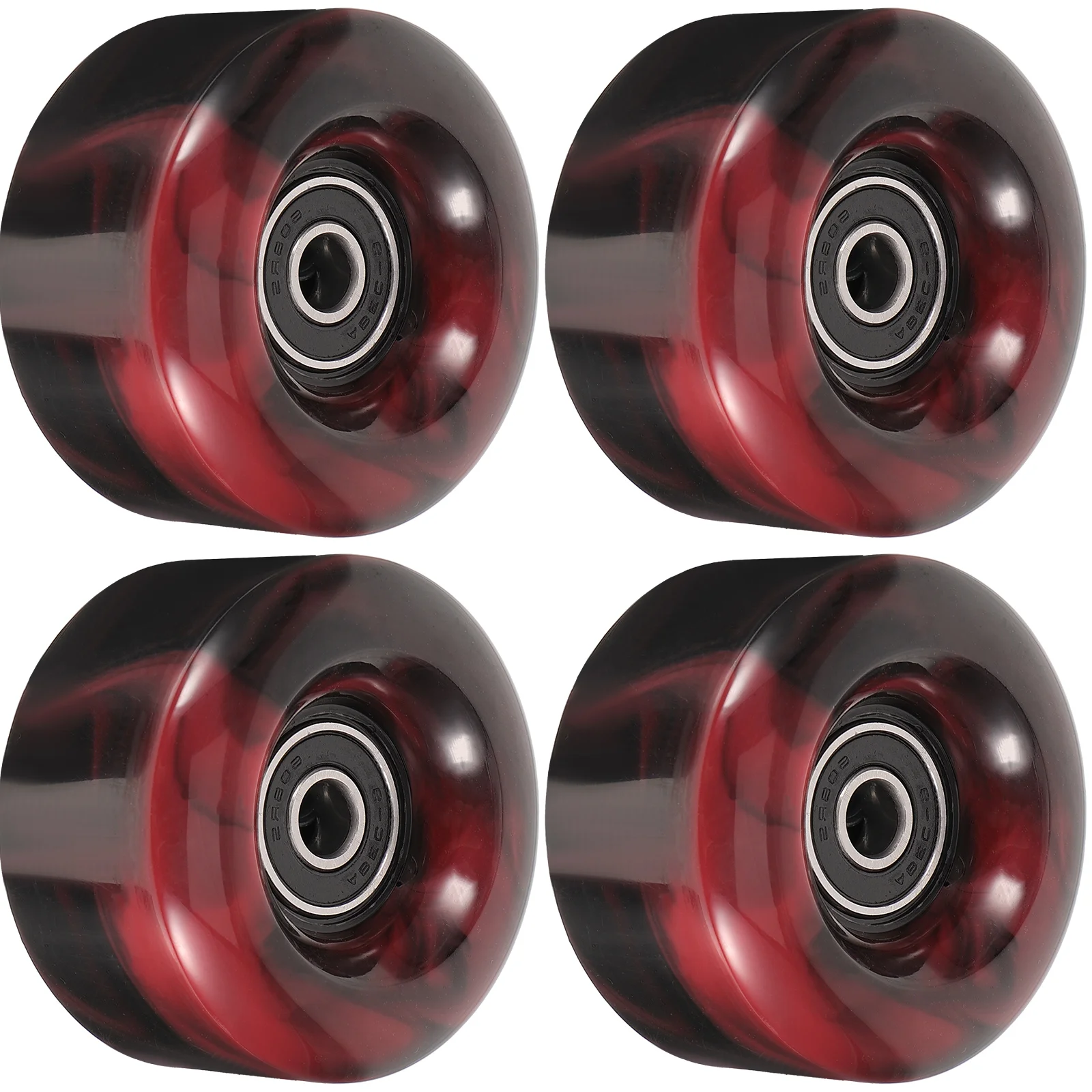 Skateboard Wheel Roller Double Row Skates 5832 Mixed Two-color PU Non- Four-wheel 82a High Elastic Chic