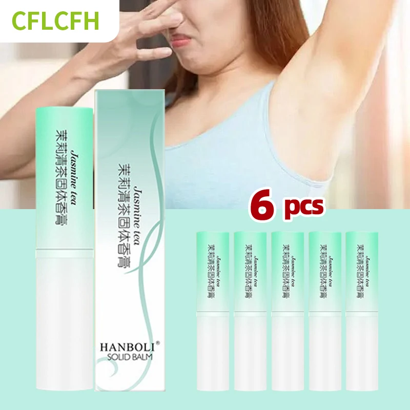 4/6Pcs Body Underarm Odor Removal Cream Armpit Deodorant Underarm Odor Remover Sweat Deodorizer Skin Care Men Women Perfumery