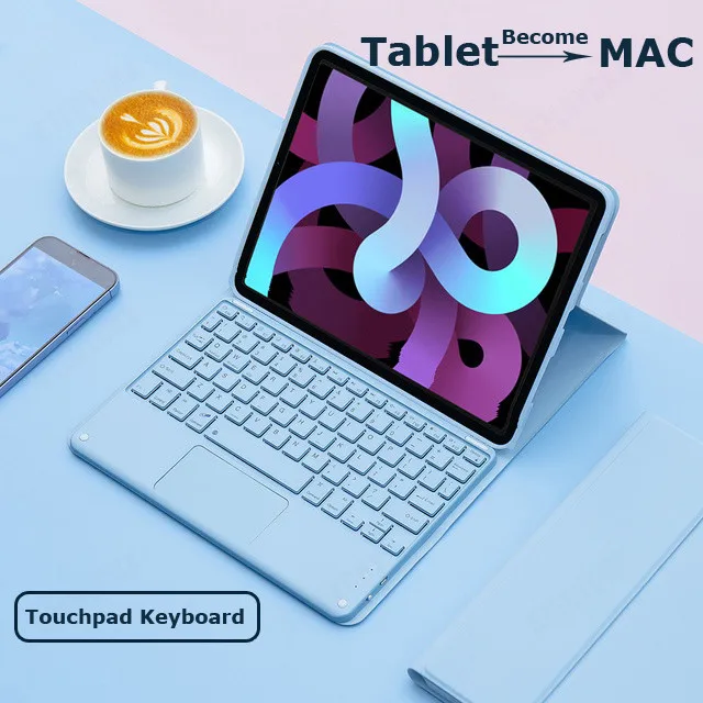 

KeyBoard with Case for Lenovo Tab Idea 2025 11" TB336ZU Xiaoxin Pad Pro GT TB710FU Pad 11 K10C K11M11 Wireless Touchpad Keyboard