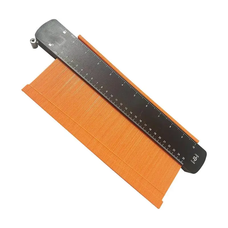 Wider Contour Gauge Duplicator Double-Sided Woodworking 10 Inch Ruler With Lock for Curved Shapes