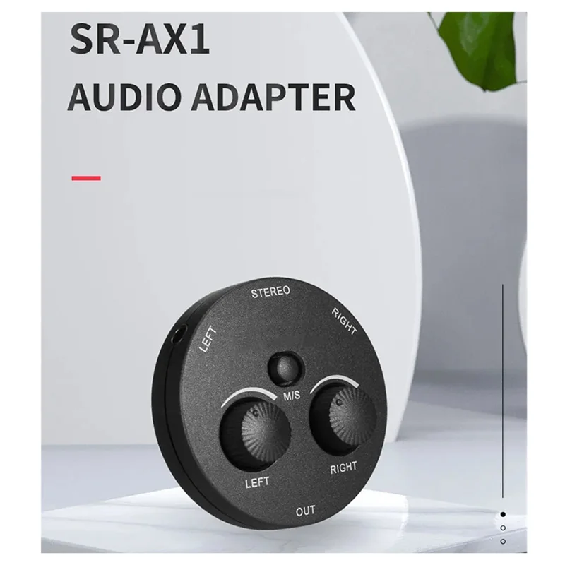 

AS95-For DSLR Mirrorless Camera Microphone Audio Adapter Mixer For Video Recording Smartphones Recorders Laptops Streaming