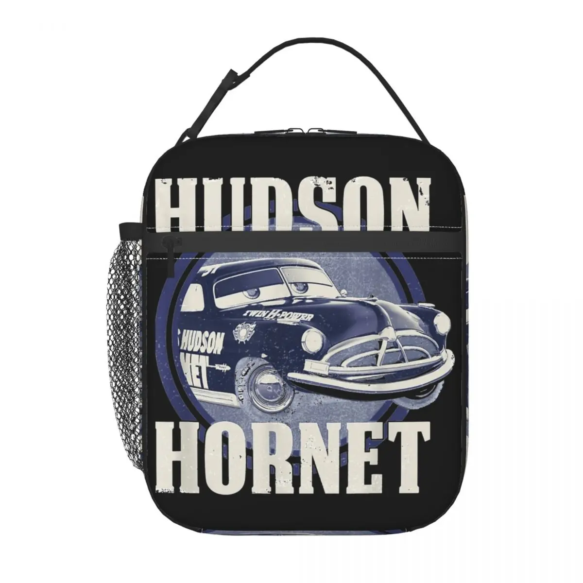 HUDSON Hornet Badge กระเป๋าอาหารกลางวันกล่องอาหารกลางวันสิริแบบพกพา, กล่องเบนโตะปิกนิกกล่อง