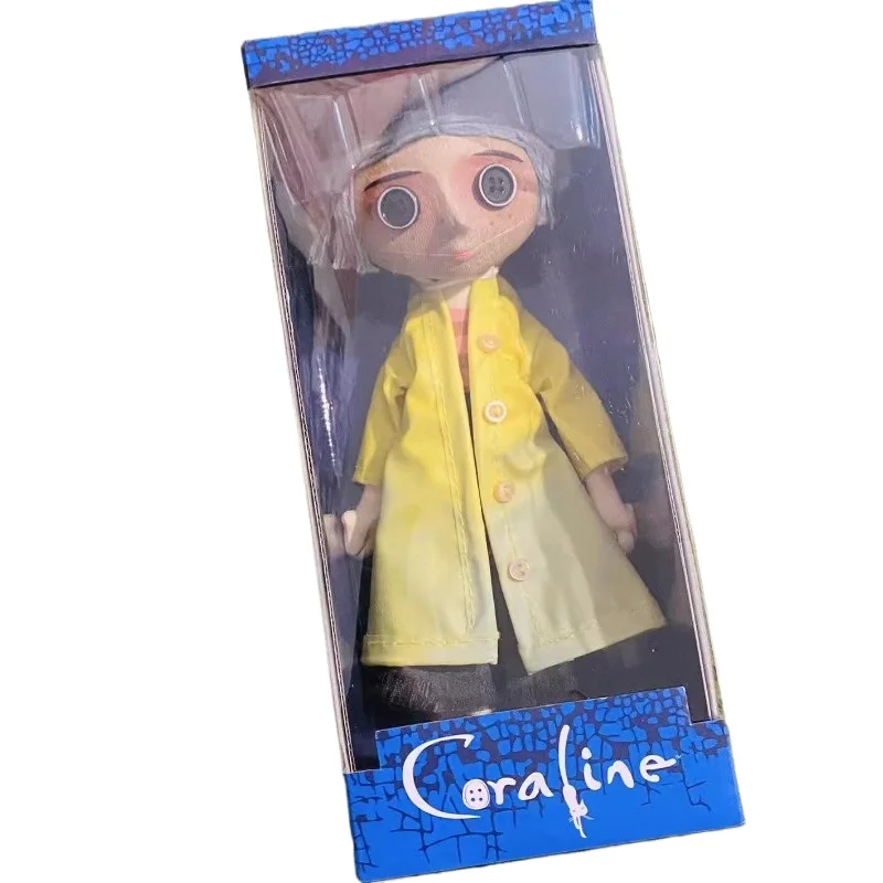 In Stock NECA Original Coraline Caroline Ghost Mom 7 Inches Yellow Raincoat Handmade Toy Doll Great Gift From A Collector