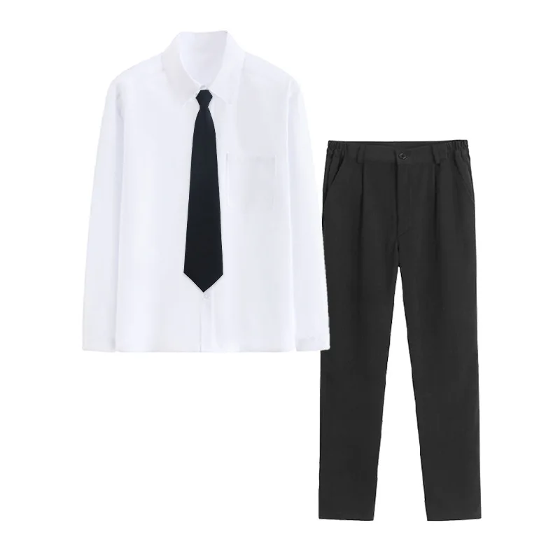 Taiwan Schulshirt für Jungen und Mädchen JK Academy Style Class Uniform Set Schüler Weißes Hemd Rock Abschlusskleidung