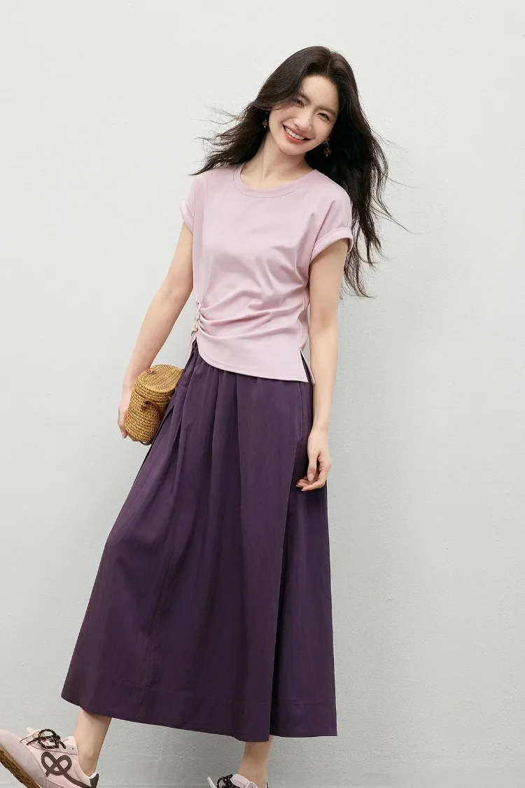 SENTUBILA Damen 2-teiliges Outfit 2026 Sommeranzug Damen Lässiges Ärmelloses Oberteil mit Elastischem Bund A-Linien-Rock Set 162ZF6133 – Detail 14