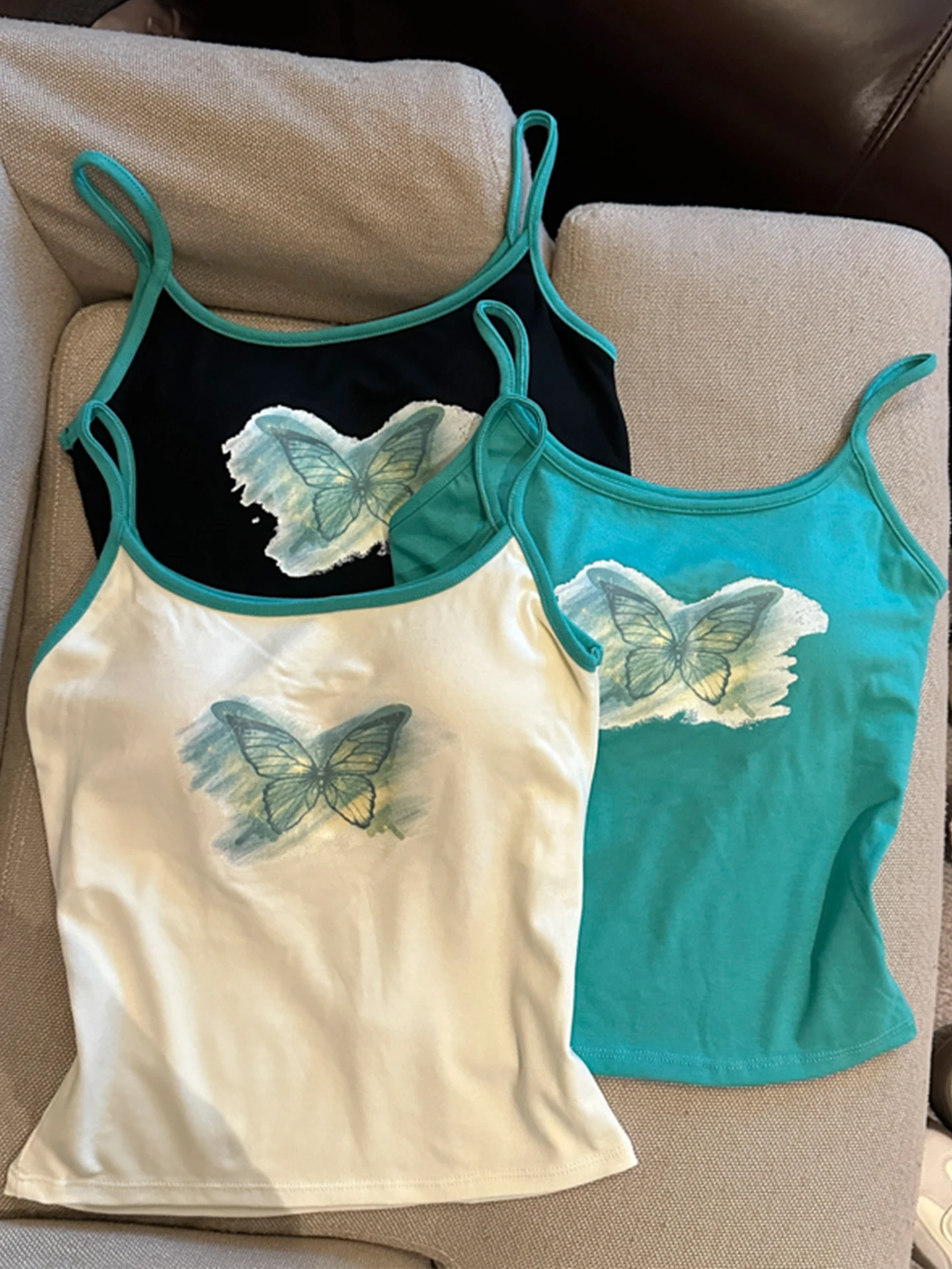 

Женский модный летний жилет Dopne Color Blo с принтом, укороченный топ с U-образным вырезом и вставками для груди, короткая длина