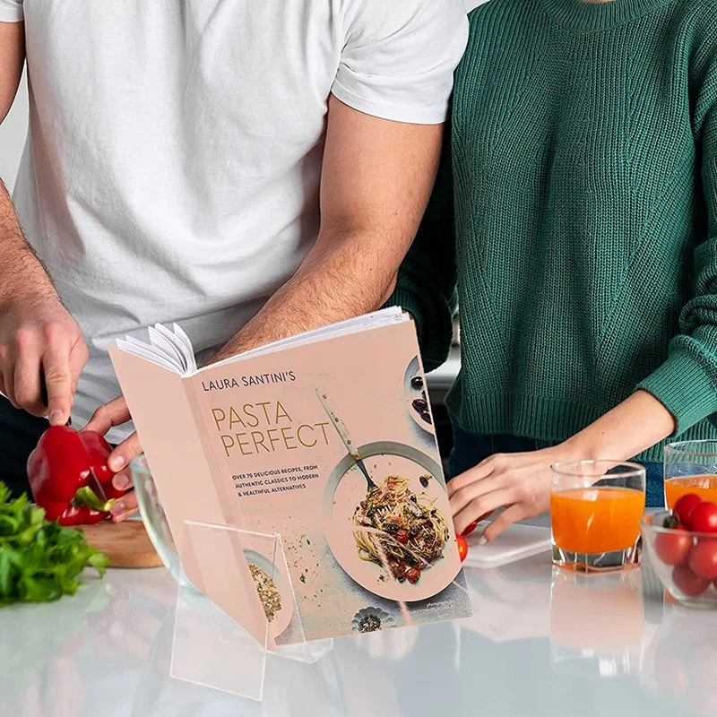 6 حزمة الاكريليك كتاب حامل واضح الاكريليك عرض حامل الحامل لعرض ألبومات الصور ، والكتب ، ورقة الموسيقى