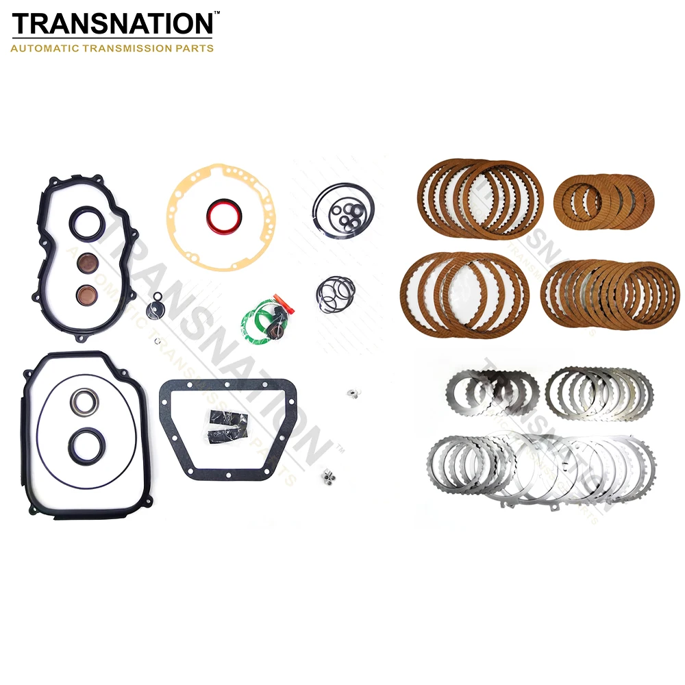 Transnation 095 01M Auto Transmission Rebuild Kit Overhaul Seals Rings Gaskets With Clutch Plate Fit For VW Jetta Bora