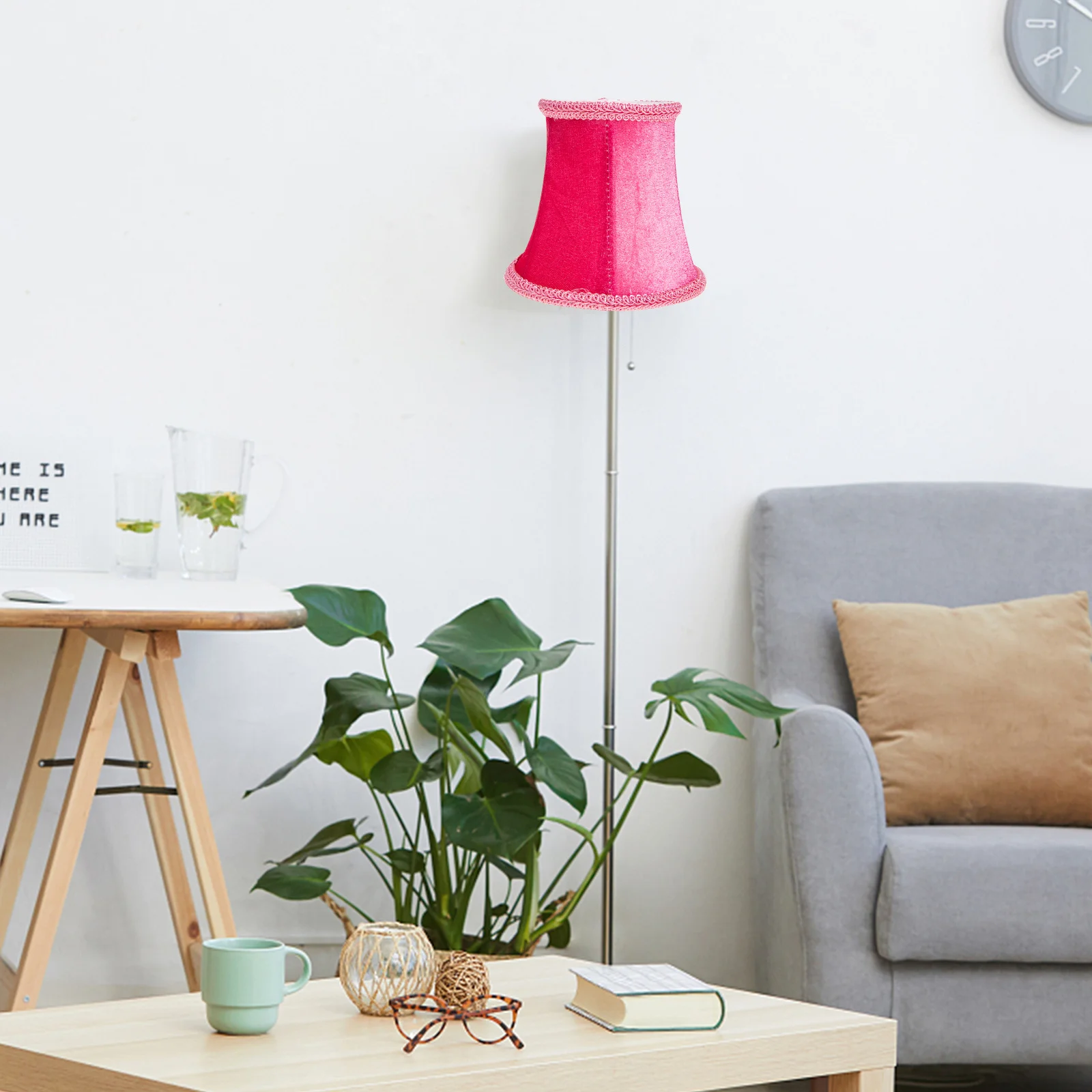 

Cloth Lampshade For Ceiling Iron Fabric Chandelier Cover Lightweight Decorative Light Shade Bedroom Living Room Hotel