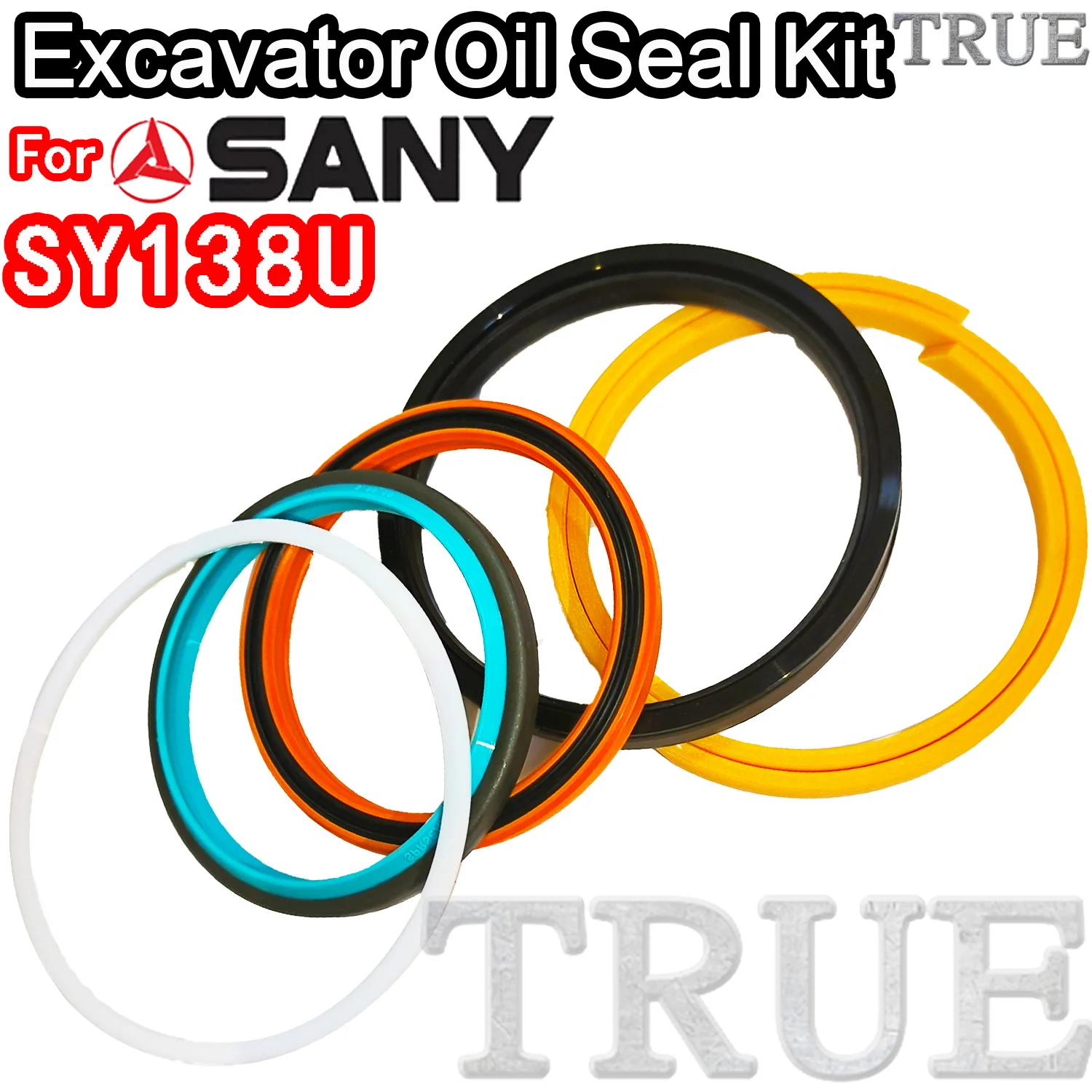 For SY138U Sany Oil Seal Excavator Repair Kit Cylinder BOOM ARM Bucket Hydraulic Pump Digger Clamshell Shovel Adjust Swing Gear