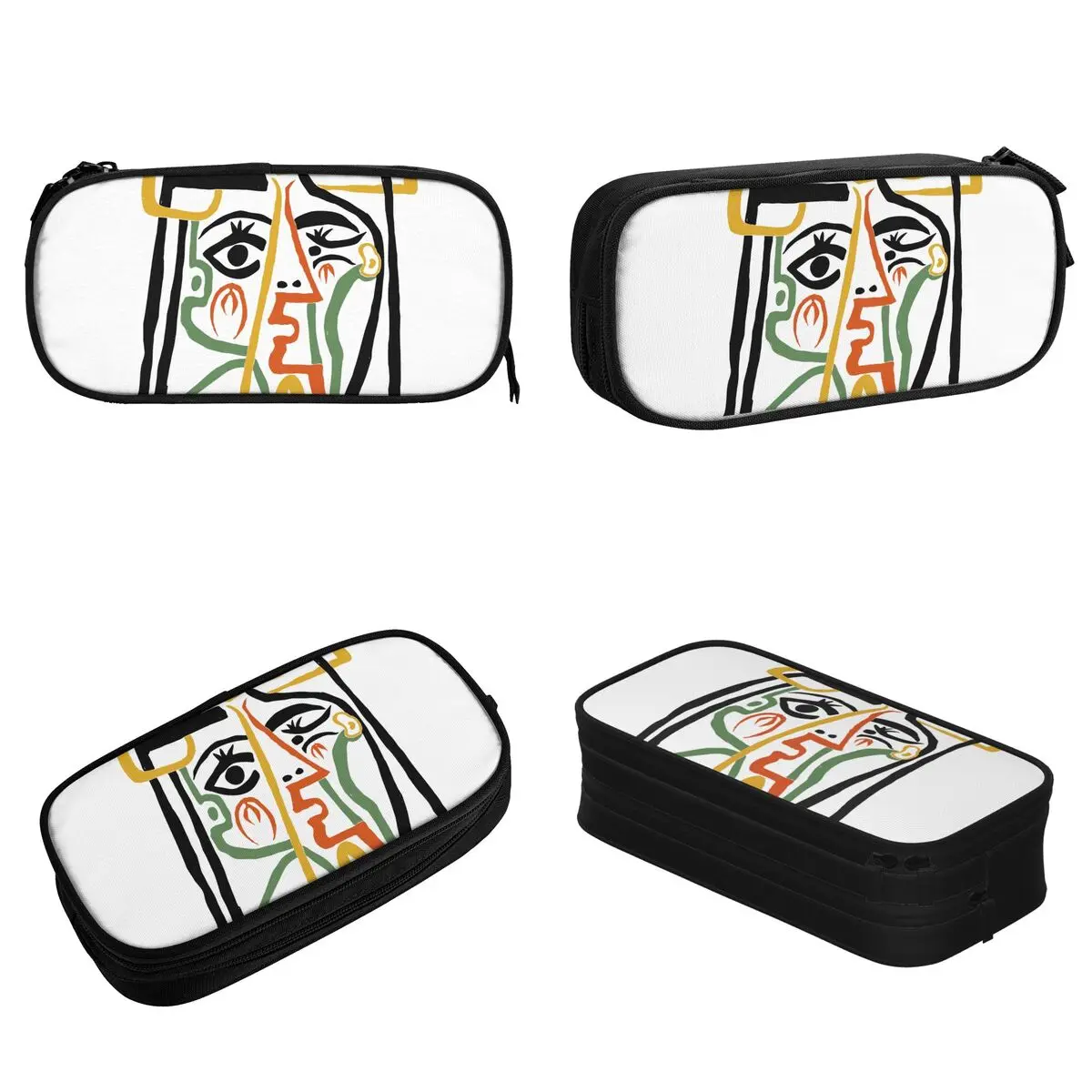 Picasso Pencil Cases Art Cubism Surrealism Artist Spanish Pen Bag Girl Boy Large Storage Students School Zipper Pencil Box