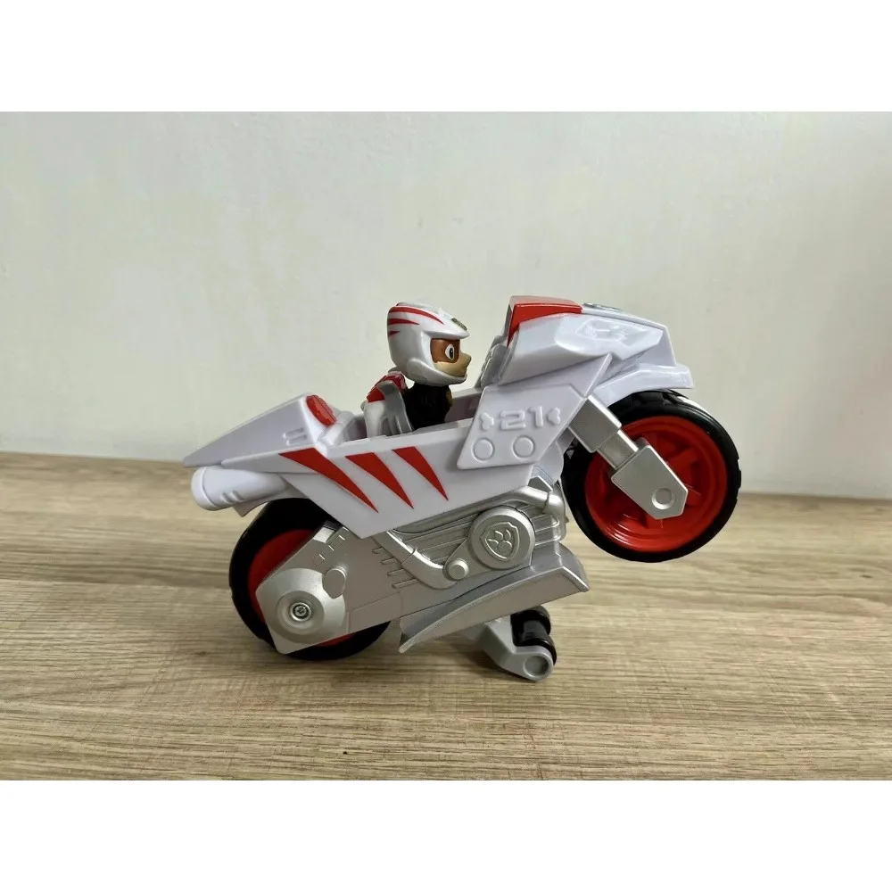 Paw Patrol Motorcycle Mobile Team White Cat Wildcat New Character Member Pull Back Toy Ono