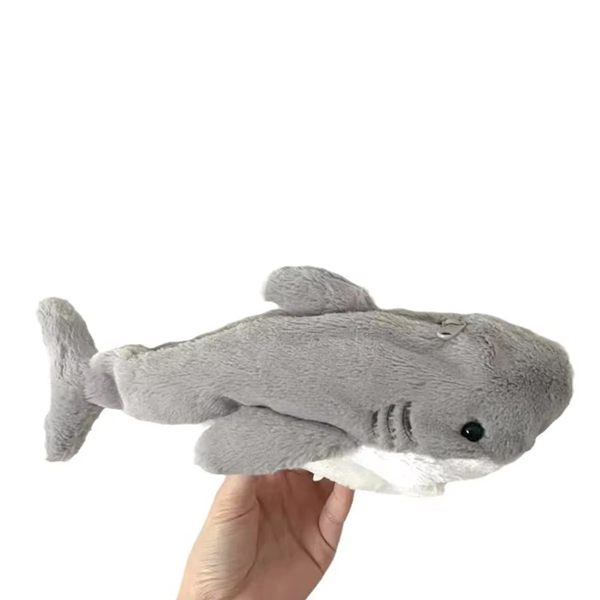 Bonito de pelúcia tubarão lápis caso estudante papelaria material escolar kawaii boneca volta às aulas saco de armazenamento caneta saco papelaria